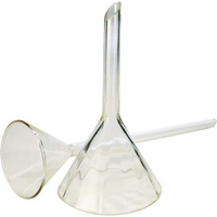 Livingstone Filter Funnel, 75mm Diameter, Borosilicate Glass, Each Box