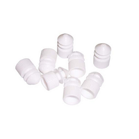 Livingstone Caps with tongues for 12 mm Tub Clear Recyclable Polyethylene 1000/Bag 20 bags/kit Kit