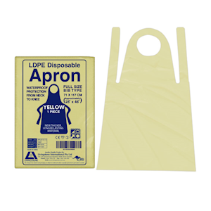 Livingstone Disposable Low Density Polyethylene (LDPE) Aprons Individual Pack