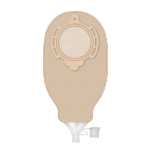 B Braun Flexima 3S Stoma Bag, High Flow, Maxi, 55 mm, 655ml Capacity, Soft Nonwoven Odour-proof Plastic Film, Transparent, 30 Bags/Box Box