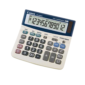 CANON TAX CALCULATOR 12 DIGIT LCD SCREEN TX-220TS Each