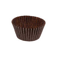 Confeta Paper Patty Pans, 350C, 68 x 20(H) mm, 28mm Base, Chocolate, 5,000 Pieces/Carton