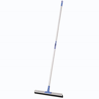 TCS Floor Squeegee, 450mm, with Aluminium Handle, Blue, Each Each
