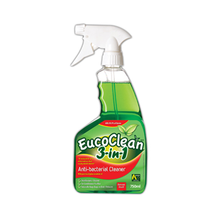 EucoClean 3 in 1 Anti-Bacterial Cleaner, 750ml Bottle, 6/Carton Carton