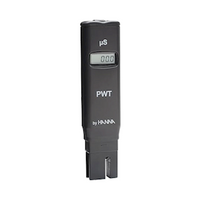 Hanna Instruments Pure Water Tester (PWT) Conductivity Meter, Range: 0.0 to 99.9 uS/cm, Resolution: 0.1 uS/cm, Accuracy: 2 pct, Each Pack