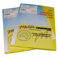 TRANSPARENCIES COPIER METER A4 100/PK Pack