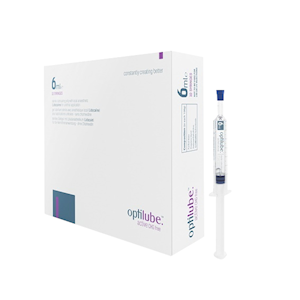 OptiLube Active Lidocaine 2pct Gel Syringe, 6mL, Sterile, Latex free, CHG Free, 10 Pieces/Box