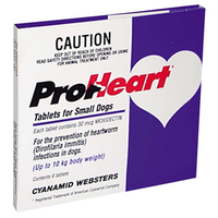 Proheart -10W (Bl) SML Dog 10cardsx6tabs Pack