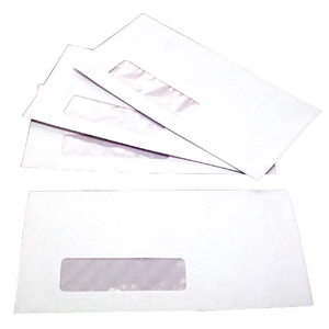 Env. 110x220mm Banker W/F Sec. L&S (500/pk) Pack