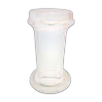 Wheaton Staining Jar, Coplin Type, Holds up to 10 Microscopes Slides, Recyclable Plastic Screw Lid, Glass, 55mL Capacity, Each Each