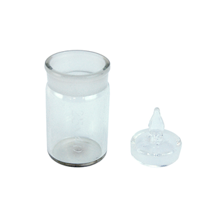 Livingstone Weighing Bottle, 25 Diameter x 40 Height mm, with Lid, Glass, Each Each