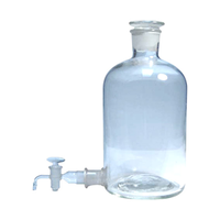 Woulff Bottle, Aspirator Bottle, 10 Litres, Narrow Neck, with Glass Stopper, Each Each