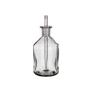 Simax Dropping Bottle with Ground-In Pipette Stopper, 50mL, SJ 14/15, 41.5 x 107(H) mm, Clear, Borosilicate Glass, European, Each Each