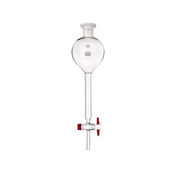 Simax Separating Funnel, Acc. to Gilson, with 19/26 Socket Joint Stopper, Teflon Stopcock, Key No. 2, 100mL, Boro Glass, European, Each Each