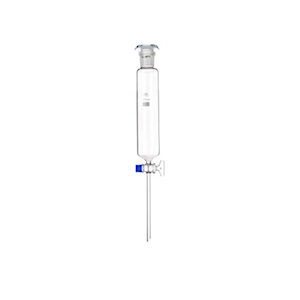 Simax Separating Funnel, Cylindrical, with 29/32 Socket Joint Stopper, Key No. 6, 2,000mL, Stem 13 x 150(H)mm, Boro Glass, European, Ea Each