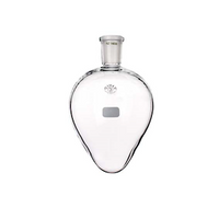 Simax Flask, Heart-Shaped, 25mL, Socket Joint 14/23, Height 75mm, Borosilicate Glass, European, Each Each