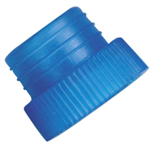 Stopper, Closed Bottom, for 16mm Tubes, Yellow Recyclable Plastic, 1000/Bag Bag