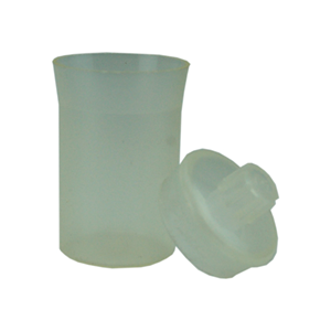 Aptaca Weighing Bottle, 30ml, 50mm Height x 30mm Diameter, Semi-transparent, Polypropylene, Autoclavable, Each Box