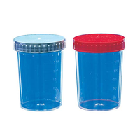 Urine Container Recyclable Polystyrene, 150ml Screw Cap, Individually Wrapped Sterile, 200/Carton Carton