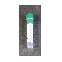Aptaca Recyclable Plastic Test Tube, with K3 EDTA for 2.5ml of Blood, 12mm Diameter x 56mm Long, Flat Bottom, 50/Box Pack