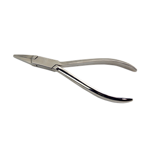 Adler Orthodontic Pliers, Flat Nose, Serrated, 14cm, Each Each