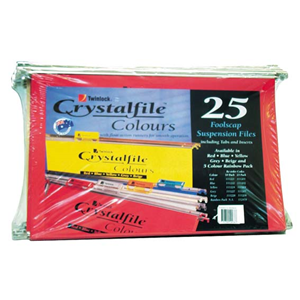 CRYSTALFILES RAINBOW ASST. COL. PK/25 Pack