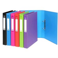 Marbig Colourhide Insert Ring Binder, A4, 2 Rings, Clear Each