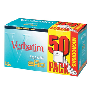 DISK IBM VERBATIM 3.5" D S/HD SOFT BOX 1.44MB 50/BX Box