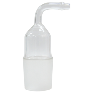 Monash Adapter with Bended Tube, Cone 34/35, 10mm Tube, Borosilicate Glass, Each Each