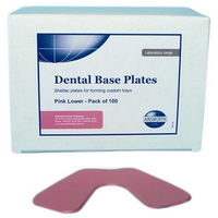 Ainsworth Dental Base Plates Pink Lower