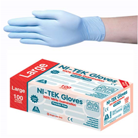 Nitratex Nitrile Gloves Examination, Powder Free, Large, 100/Box