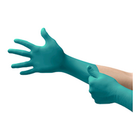 Ansell Microflex Chemical Resistant Gloves, 93-260, Extra Large, Powder Free, Disposable, Green, 50 Pieces/Box Box