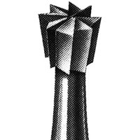 Ash Steel Burs, Inverted Cone Plaincut RA Size 010N, 6/Pack Pack