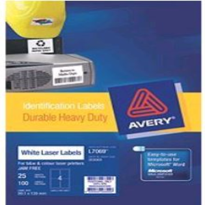 AVERY L7069 POLY/VINYL 25/PK Pack