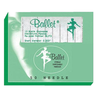 Out of Date, Ballet Electrolysis Needle, Stainless Steel, One Piece, K Shank #3, 50/Box, Price Discounted, While Stocks last Each