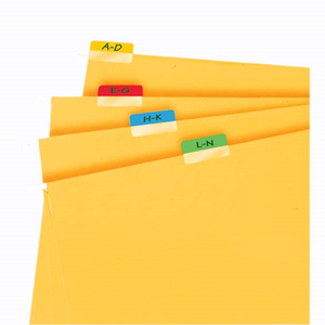 INDEX TABS 3L 25MM ASST COLOUR72/SET Set
