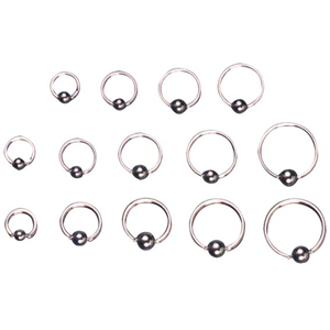 BALL CLOSING RING 10MM 14G EA Each