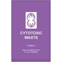 Livingstone Cytotoxic Waste Bags, 60 x 100cm, 70 Litres, Purple, Loose Each