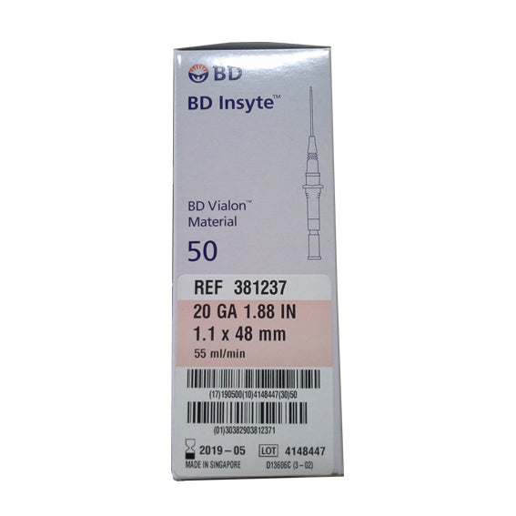 Becton Dickinson Insyte IV Cannula with BD Vialon Biomaterial