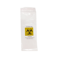 Liv Biohazard Specimen Bag, 13.8(H) x 5(W) x 1.2(D) cm, 0.04mm Thickness, LDPE, Ziplock, Clear, 100 Pieces/Pack, 200 Packs/Carton, (20,000 pcs)