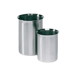 Sugico Beaker with Spout, 1,200mL, 115(W) x 150(H) mm, Stainless Steel, Each Each