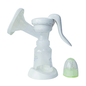 Livingstone Rotatable Manual Hand Breast Pump, Standard Breast Cup, with Bottle and Base, Each Each