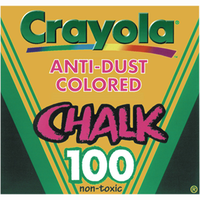 CRAYOLA CHALKSTICK ASSTD COLOR100/BOX Box