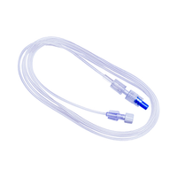 Multigate Microbore Extension Set, 1.0mm Inner Diameter Tube, 150cm Length, Female to Male Luer Lock with Rotating Collar, Each Each