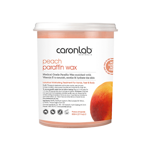 Caronlab Paraffin Wax, Peach, Vegan Friendly, Tampered Seal Jar, 800mL, Each Each