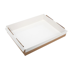 Confeta Baking Tray Small, 300(L) x 200(W) x 50(H) mm, Cardboard, 100 Pieces/Carton Carton