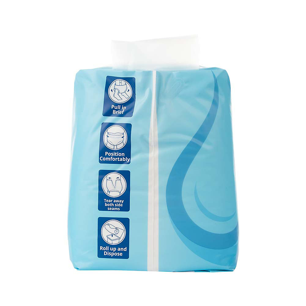 Livingstone Adult Pull Up Brief Pants, Cotton Feel, Super Absorbent, Small, 60-110cm Waist, 14 Pieces/Bag, 84 Pieces/Carton Carton