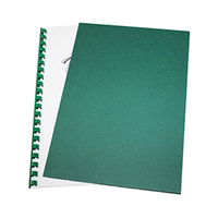 LEATHERGRAIN COVERS GREEN A4 100/PK Pack