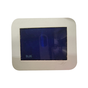 Colour Discs Glass 40mm Blue Only Each
