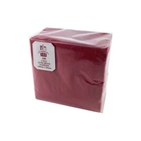 Caprice Dinner Napkin, 2-Ply, 1/4 Fold, 40 x 40cm, Burgundy, 100 Pieces/Pack, 10 Packs/Carton, 1000/Carton Carton